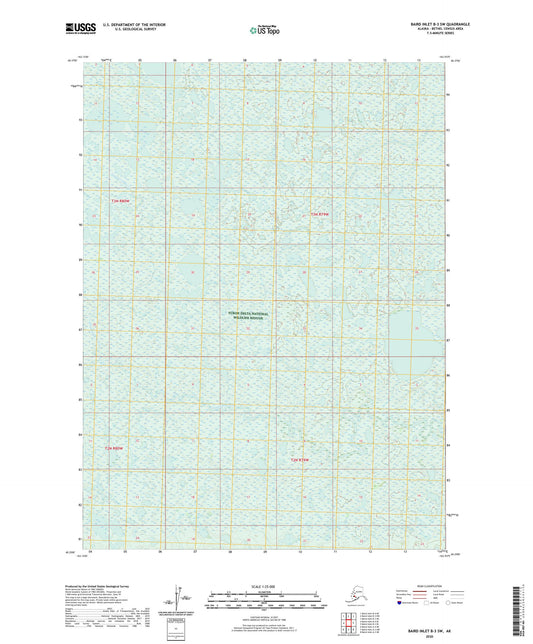 Baird Inlet B-3 SW Alaska US Topo Map Image