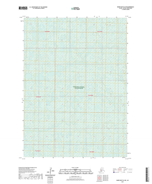 Baird Inlet B-4 NE Alaska US Topo Map Image