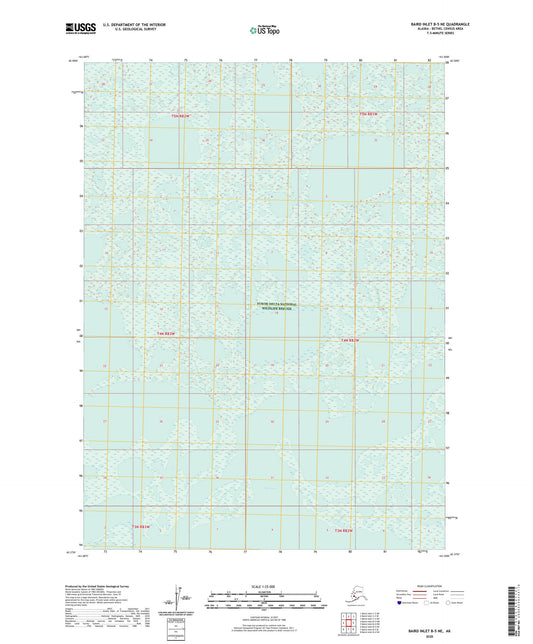 Baird Inlet B-5 NE Alaska US Topo Map Image