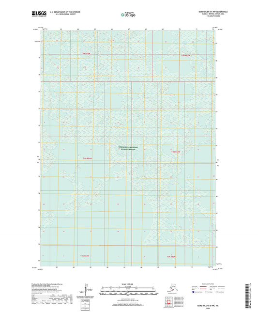 Baird Inlet B-5 NW Alaska US Topo Map Image