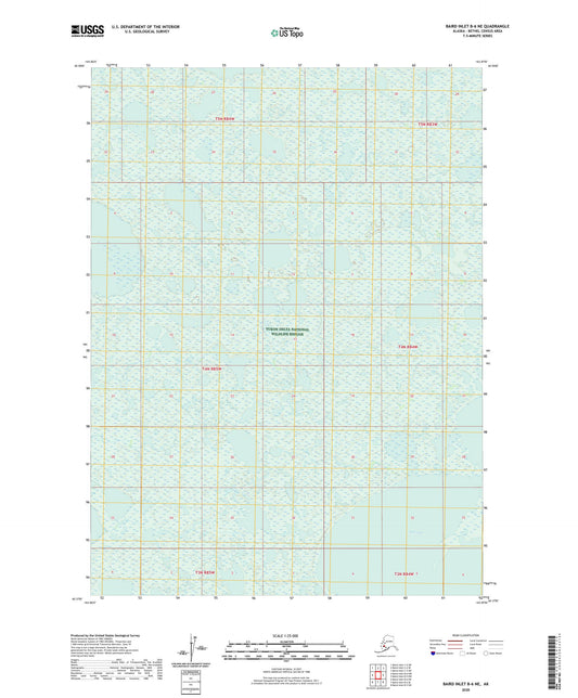 Baird Inlet B-6 NE Alaska US Topo Map Image