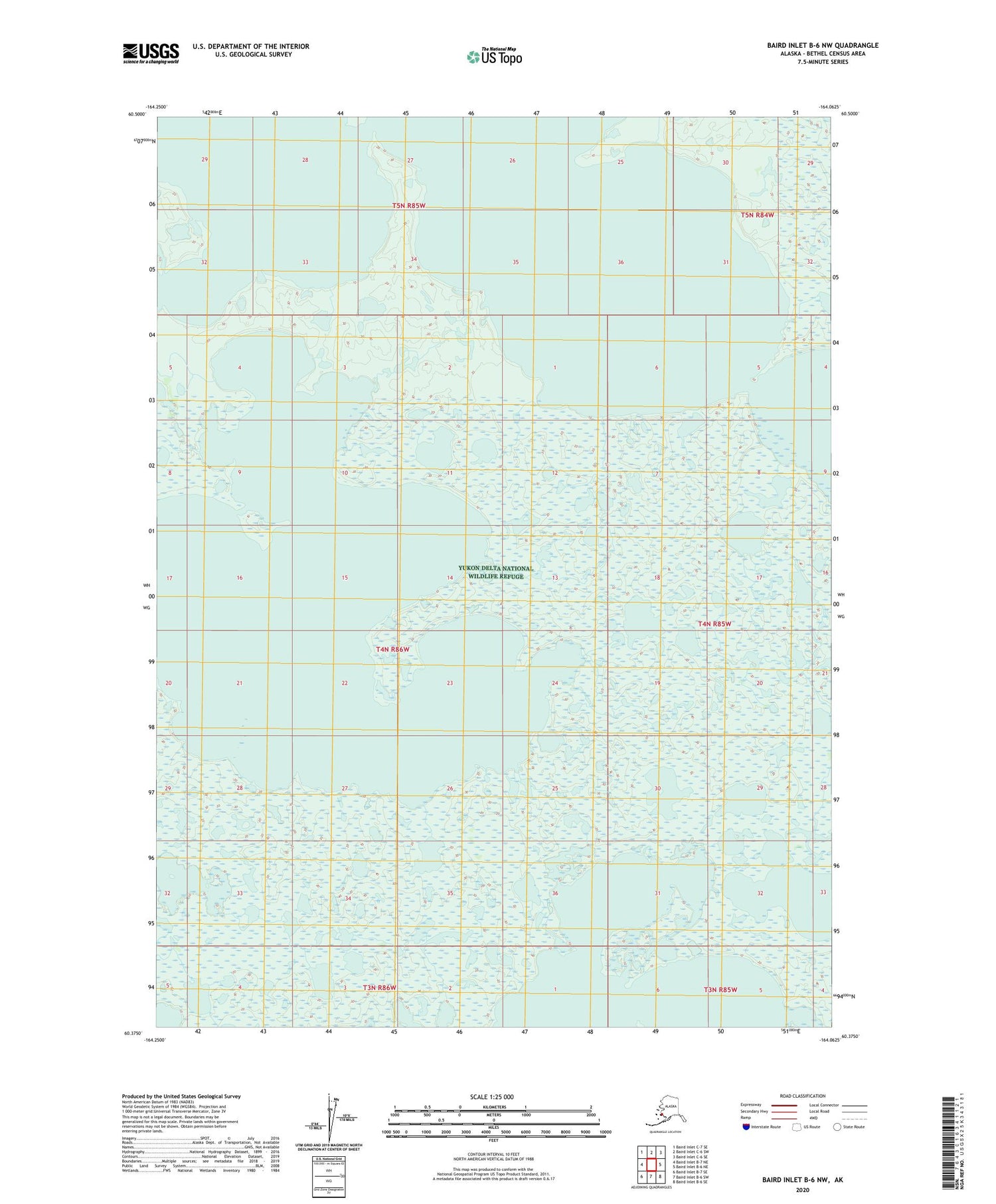 Baird Inlet B-6 NW Alaska US Topo Map Image