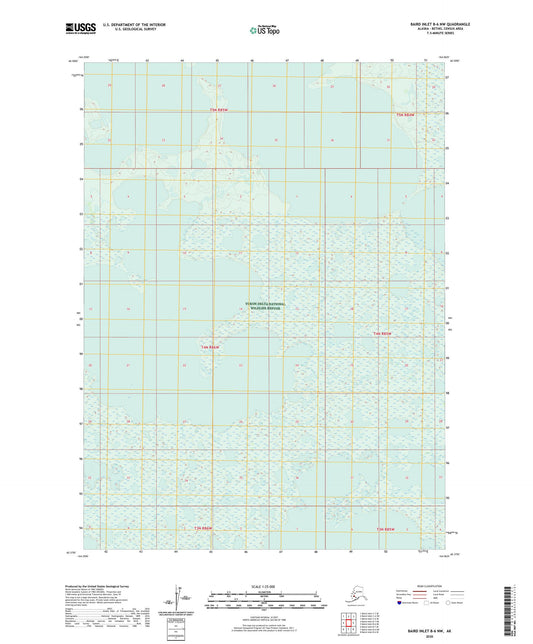 Baird Inlet B-6 NW Alaska US Topo Map Image