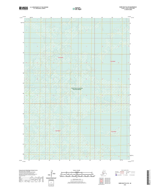 Baird Inlet B-6 SW Alaska US Topo Map Image