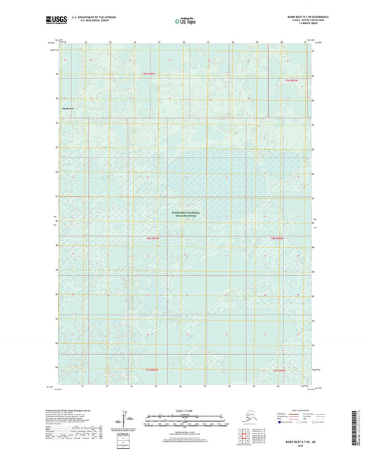 Baird Inlet B-7 NE Alaska US Topo Map Image