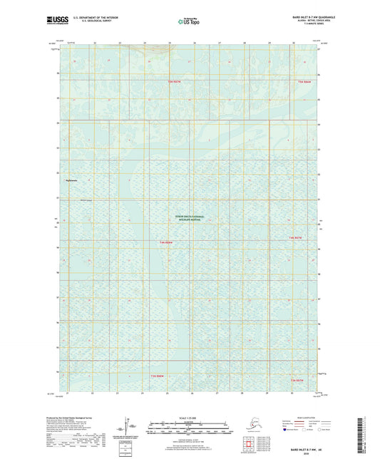 Baird Inlet B-7 NW Alaska US Topo Map Image