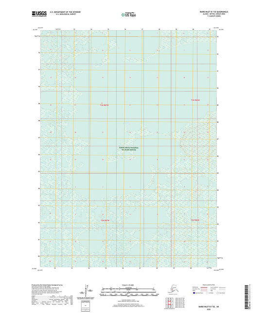 Baird Inlet B-7 SE Alaska US Topo Map Image