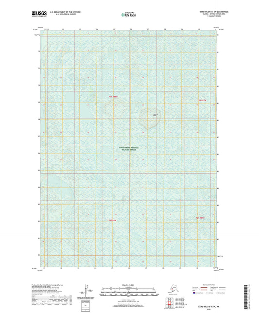 Baird Inlet B-7 SW Alaska US Topo Map Image