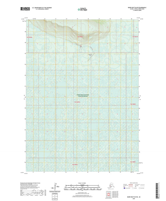 Baird Inlet B-8 NE Alaska US Topo Map Image