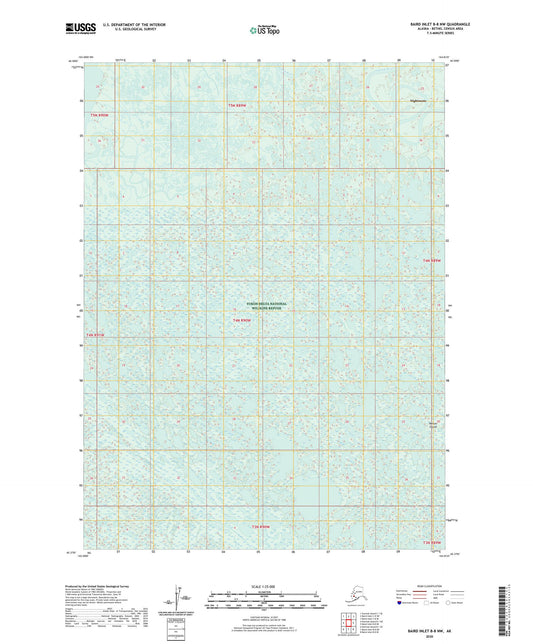 Baird Inlet B-8 NW Alaska US Topo Map Image