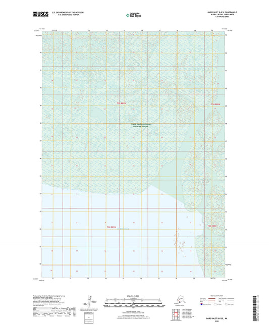 Baird Inlet B-8 SE Alaska US Topo Map Image