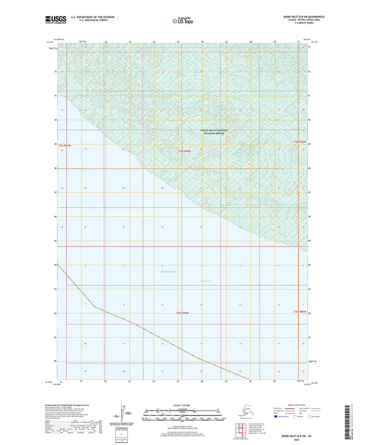 Baird Inlet B-8 SW Alaska US Topo Map Image
