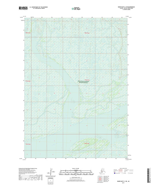 Baird Inlet C-1 NE Alaska US Topo Map Image