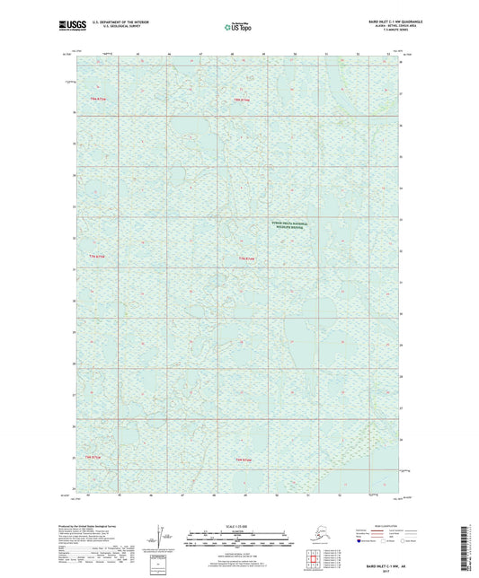 Baird Inlet C-1 NW Alaska US Topo Map Image
