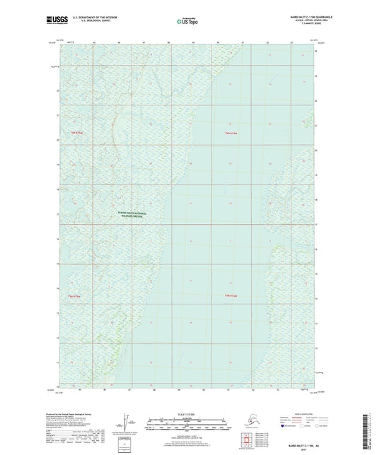 Baird Inlet C-1 SW Alaska US Topo Map Image