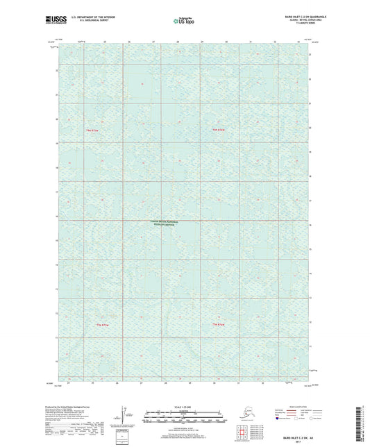 Baird Inlet C-2 SW Alaska US Topo Map Image
