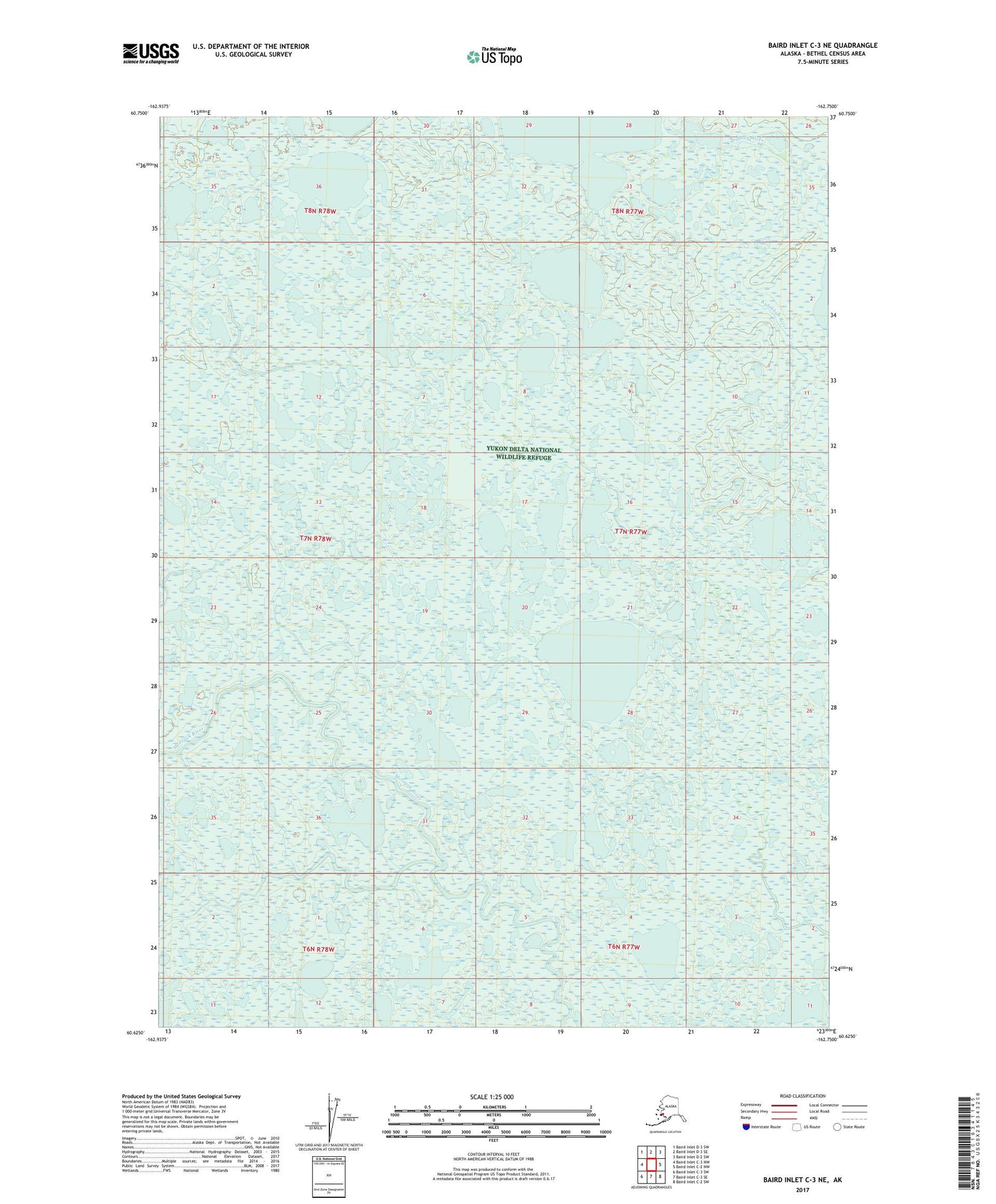 Baird Inlet C-3 NE Alaska US Topo Map Image