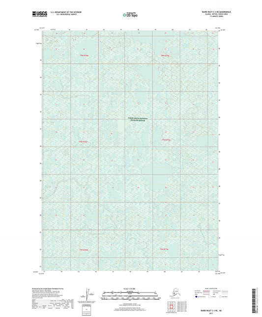 Baird Inlet C-3 NE Alaska US Topo Map Image
