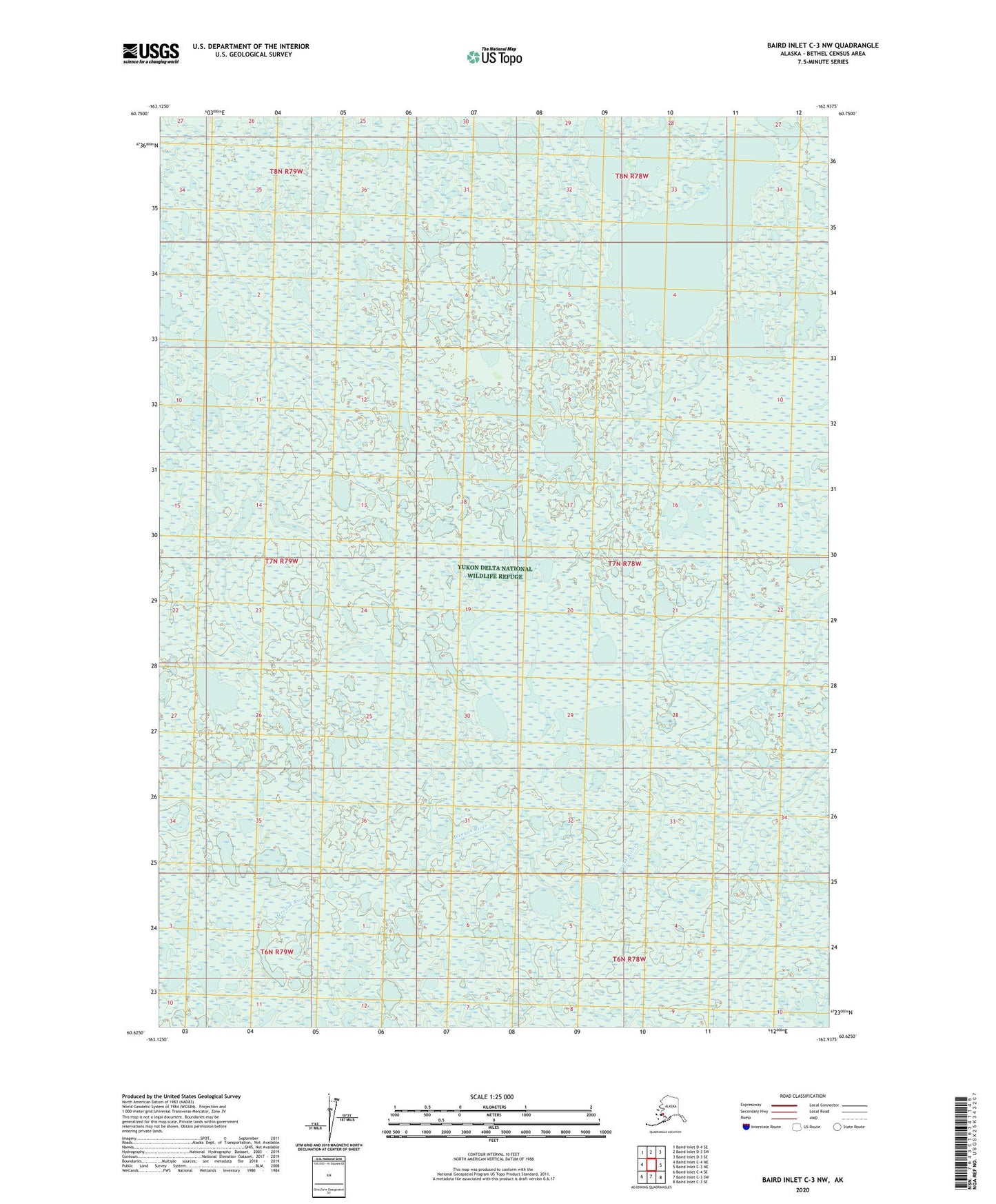 Baird Inlet C-3 NW Alaska US Topo Map – MyTopo Map Store