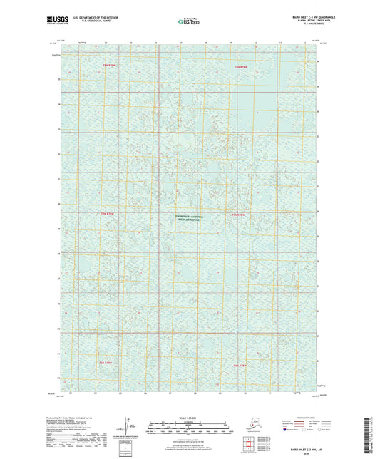 Baird Inlet C-3 NW Alaska US Topo Map Image