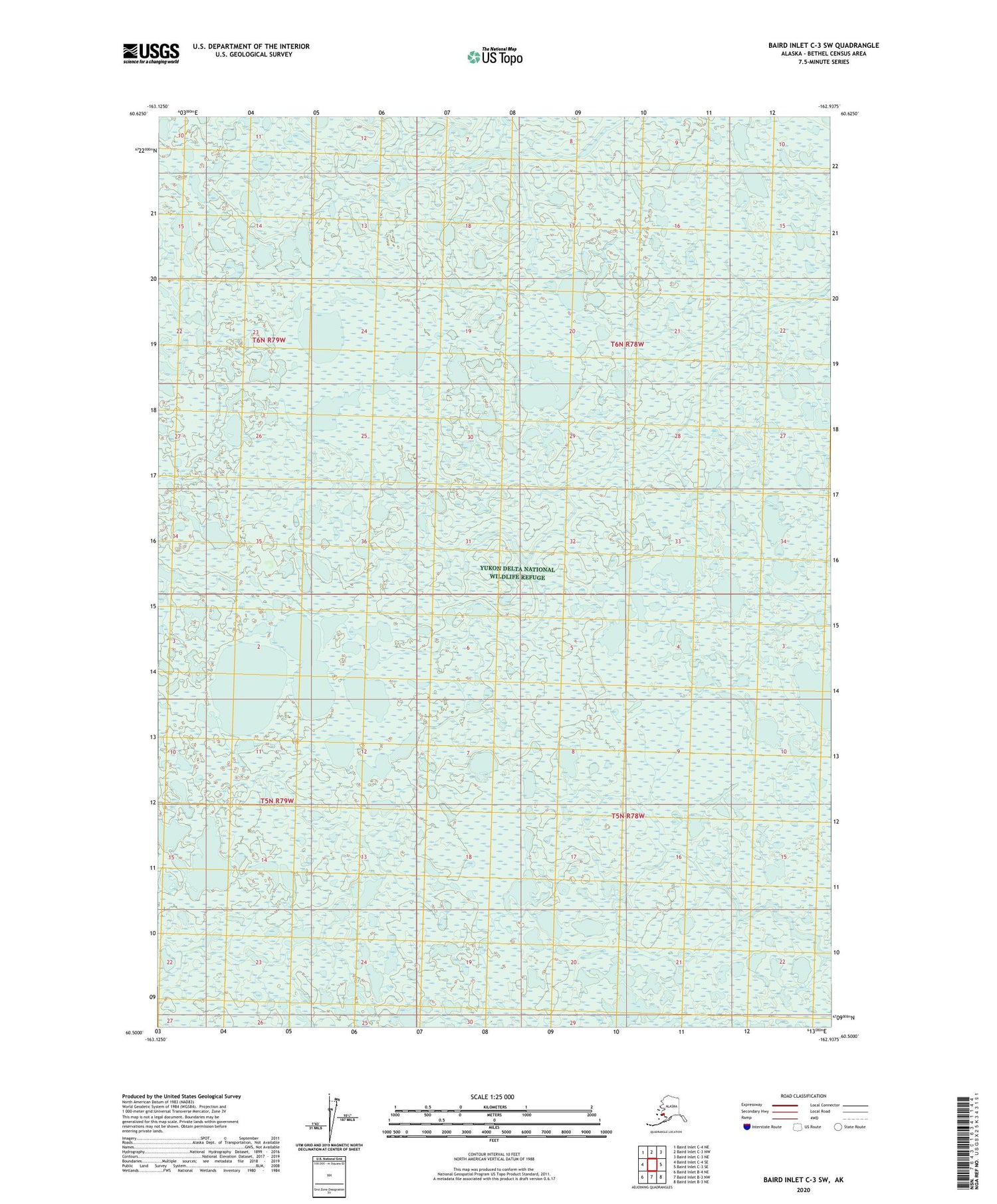 Baird Inlet C-3 SW Alaska US Topo Map Image