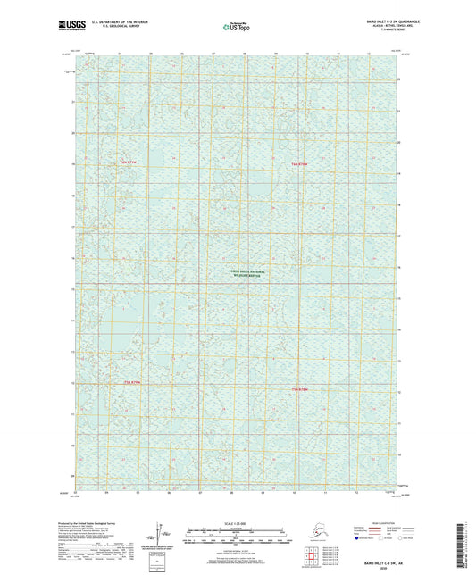 Baird Inlet C-3 SW Alaska US Topo Map Image