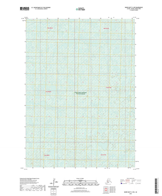 Baird Inlet C-4 NE Alaska US Topo Map Image