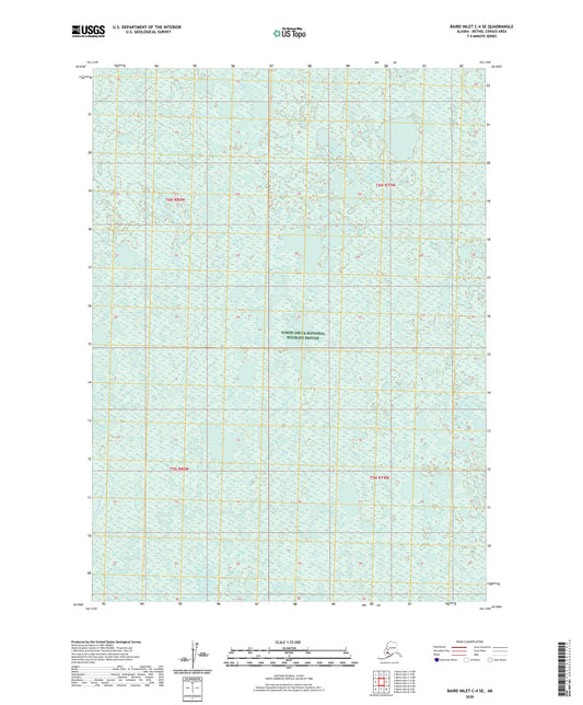 Baird Inlet C-4 SE Alaska US Topo Map Image