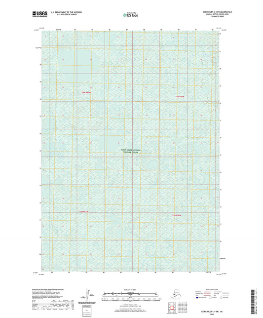 Baird Inlet C-4 SW Alaska US Topo Map Image