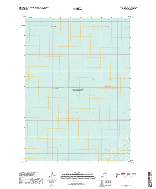 Baird Inlet C-5 NE Alaska US Topo Map Image