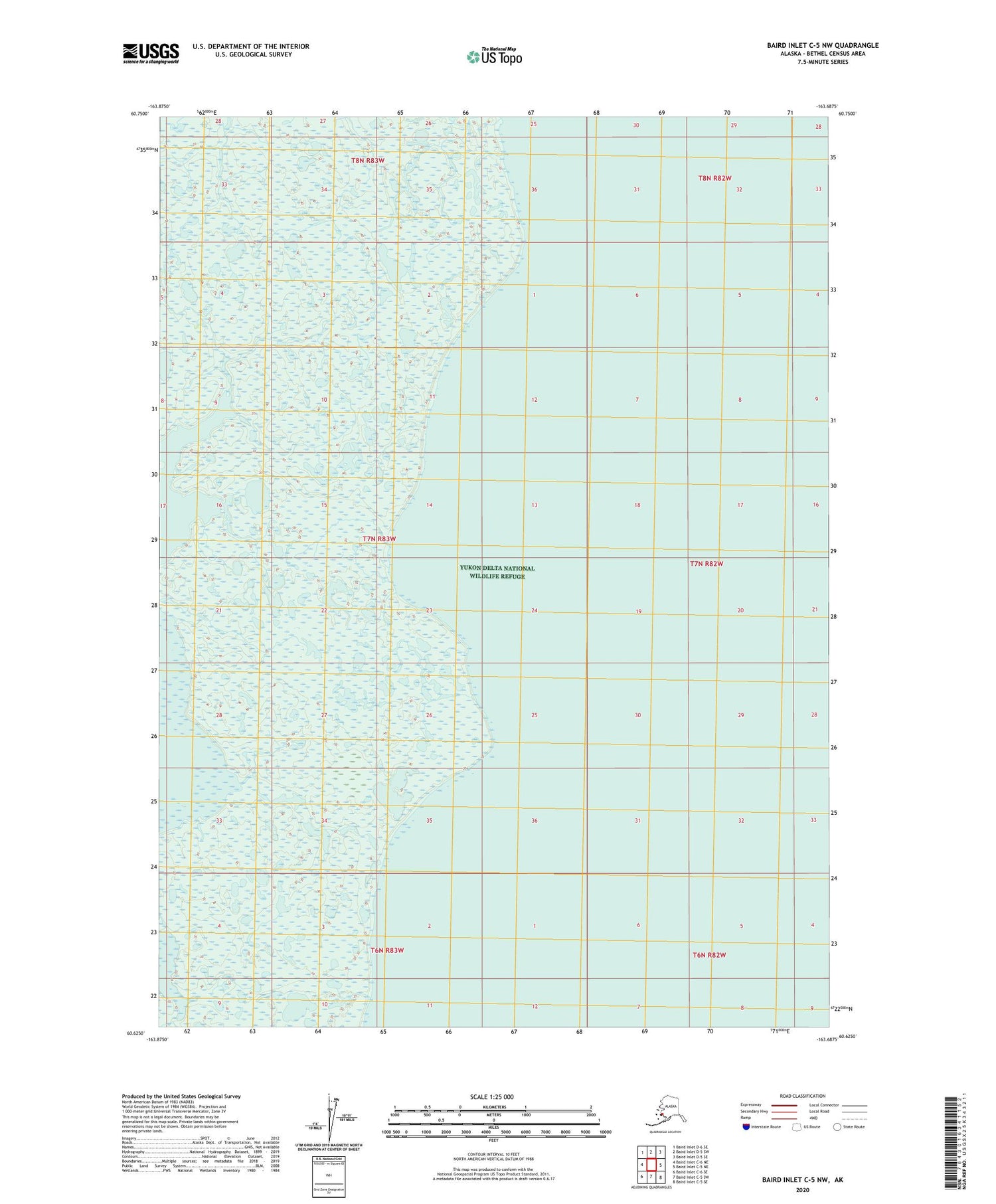 Baird Inlet C-5 NW Alaska US Topo Map Image