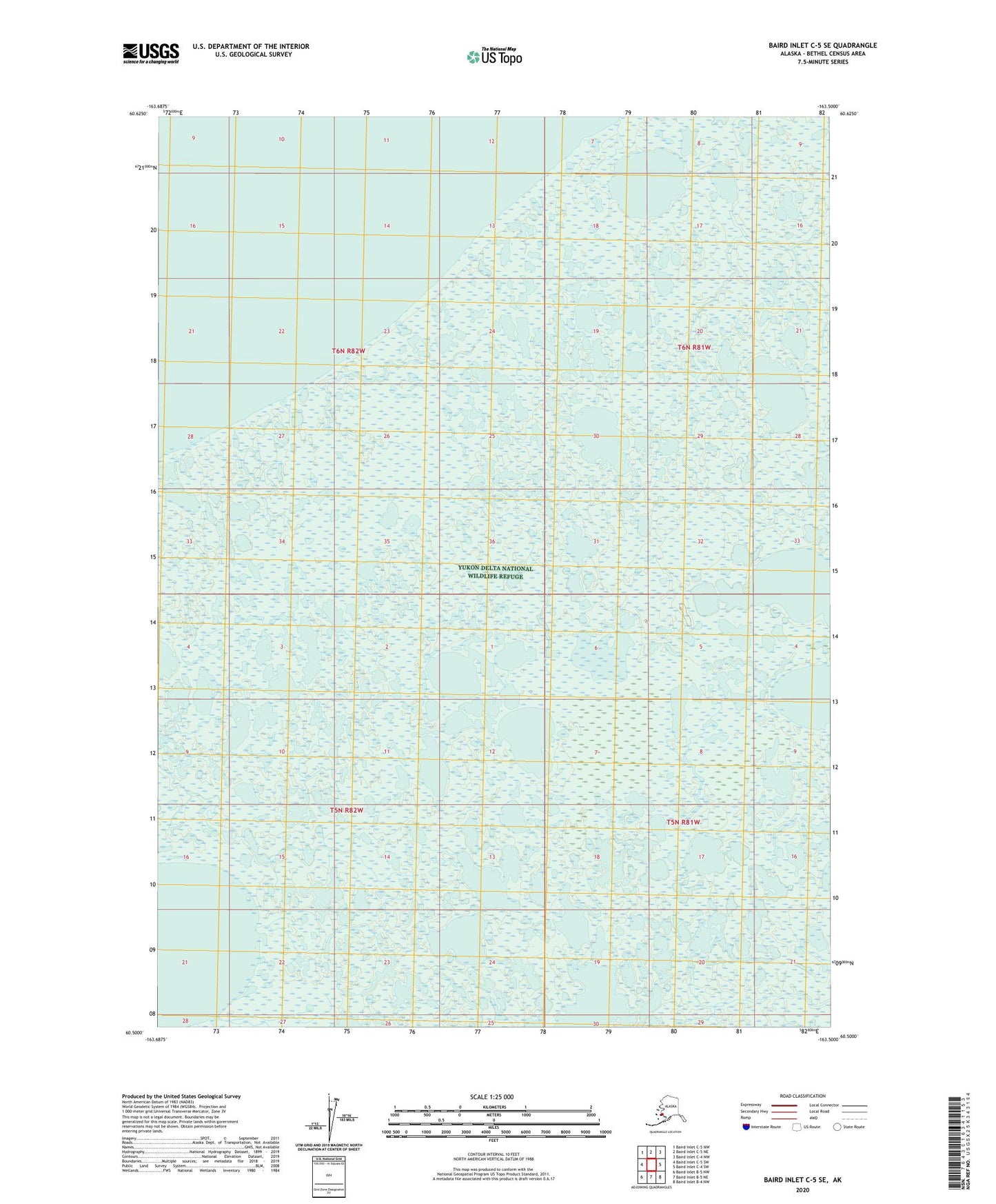 Baird Inlet C-5 SE Alaska US Topo Map Image