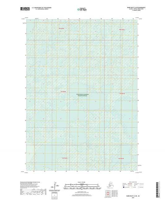 Baird Inlet C-6 NE Alaska US Topo Map Image