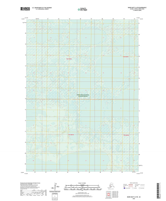 Baird Inlet C-6 SW Alaska US Topo Map Image