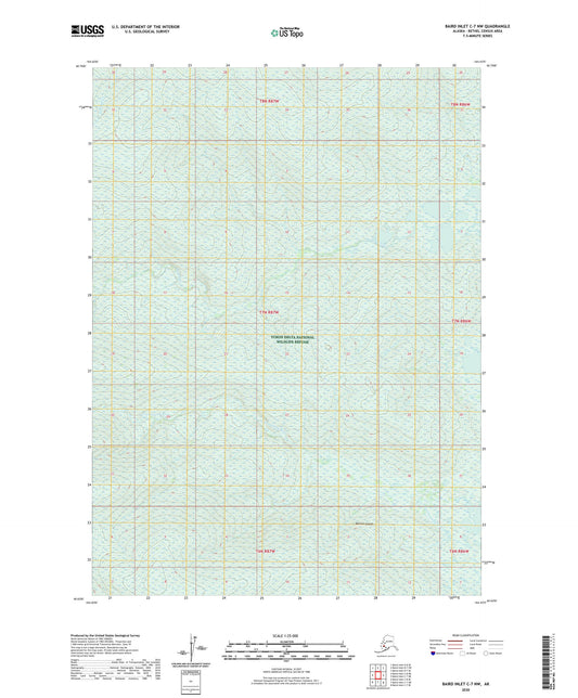 Baird Inlet C-7 NW Alaska US Topo Map Image