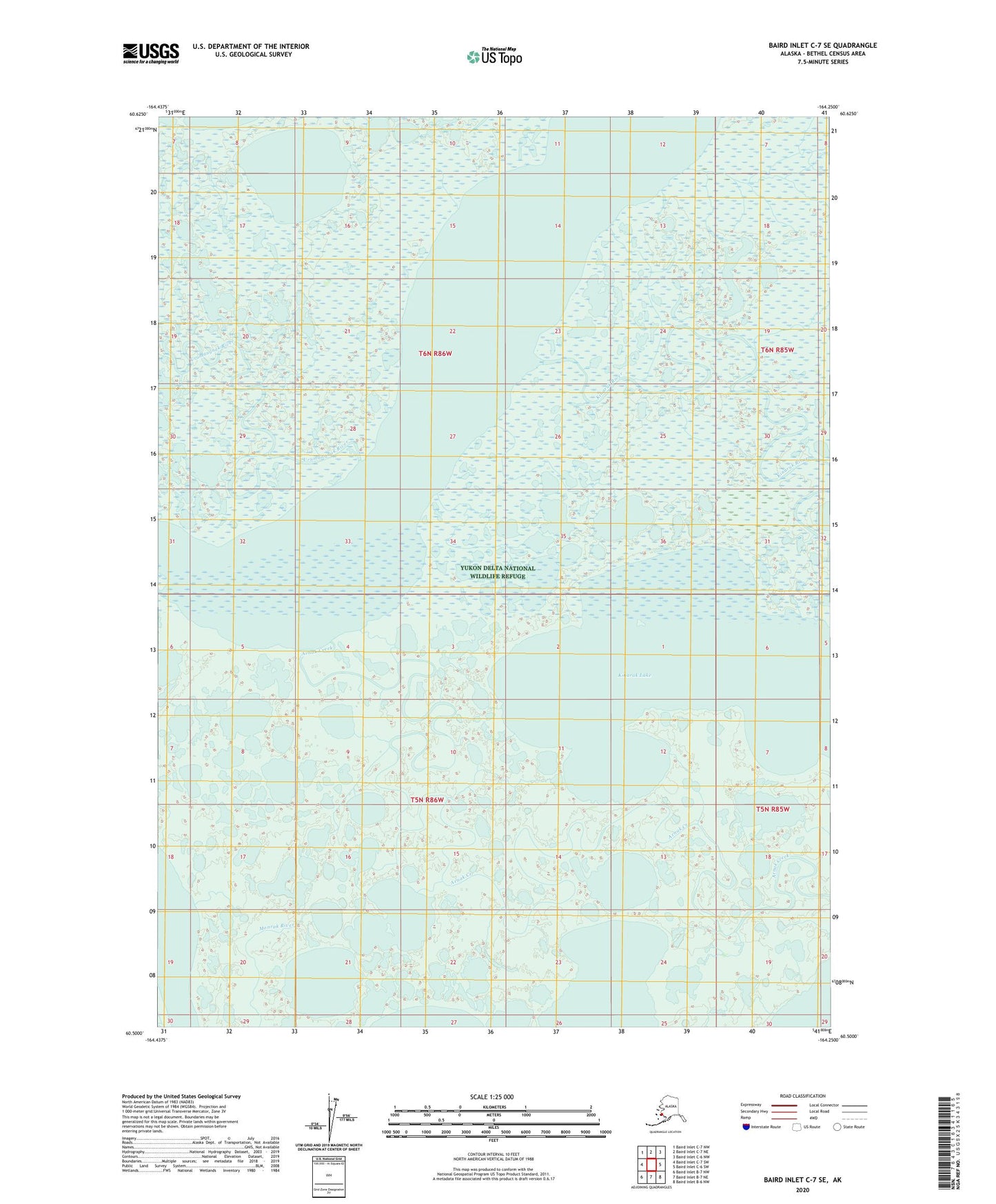 Baird Inlet C-7 SE Alaska US Topo Map Image