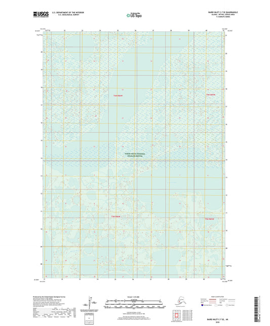 Baird Inlet C-7 SE Alaska US Topo Map Image