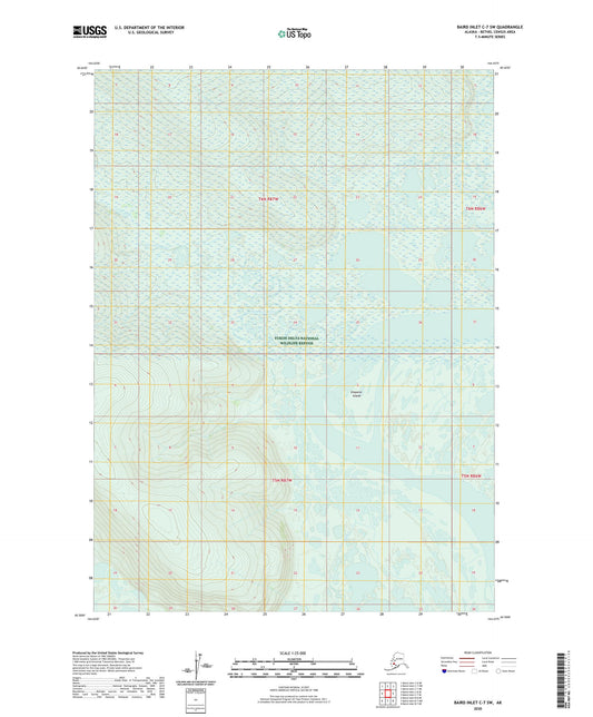 Baird Inlet C-7 SW Alaska US Topo Map Image