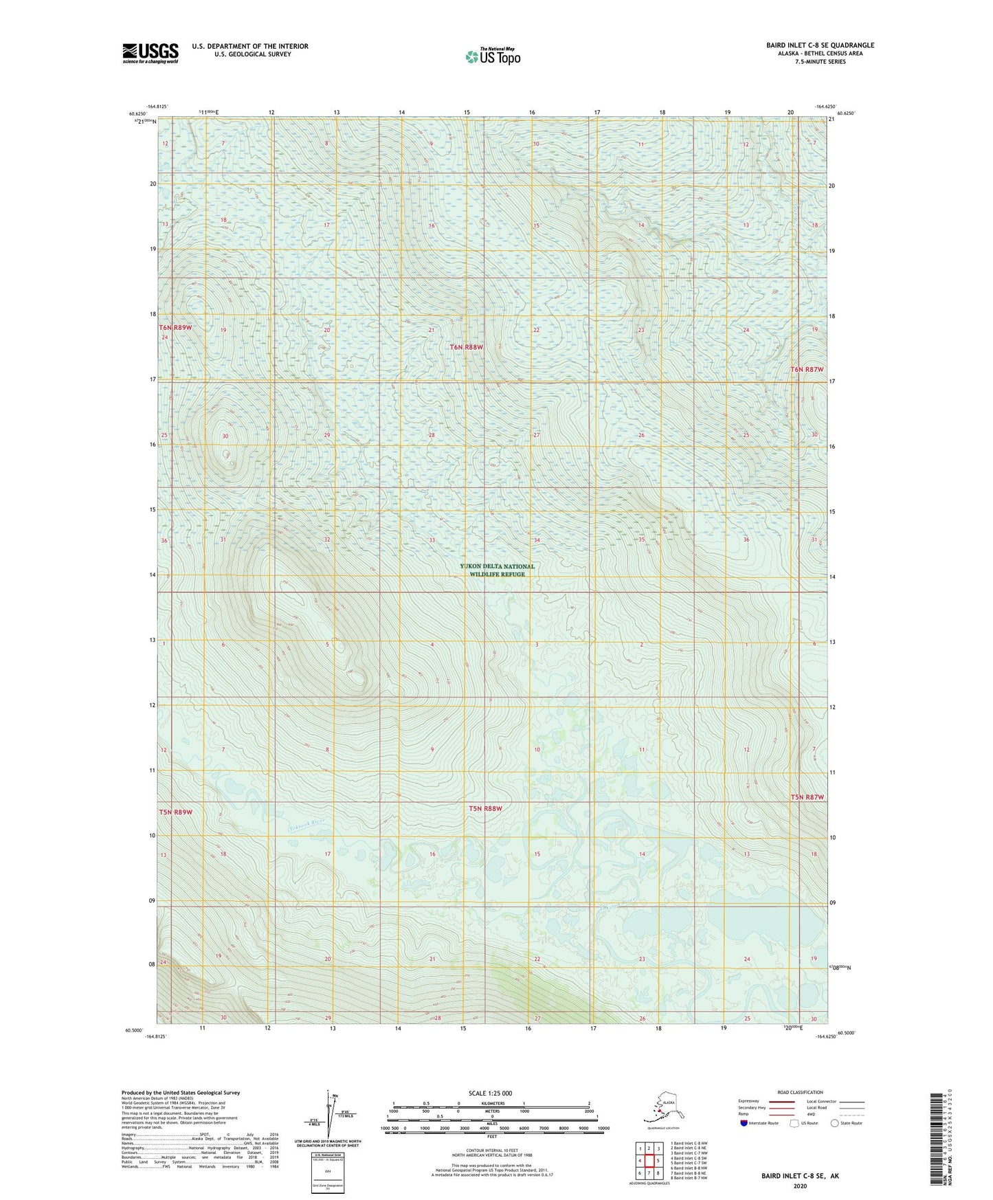 Baird Inlet C-8 SE Alaska US Topo Map Image