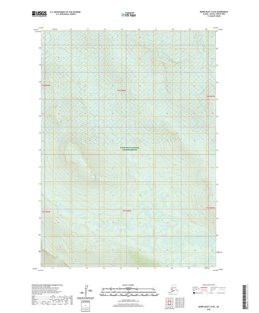 Baird Inlet C-8 SE Alaska US Topo Map Image