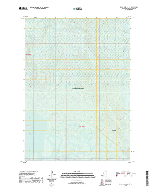 Baird Inlet C-8 SW Alaska US Topo Map Image