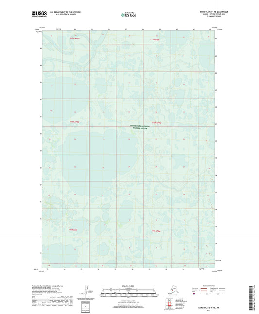 Baird Inlet D-1 NE Alaska US Topo Map Image
