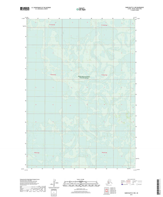 Baird Inlet D-1 NW Alaska US Topo Map Image