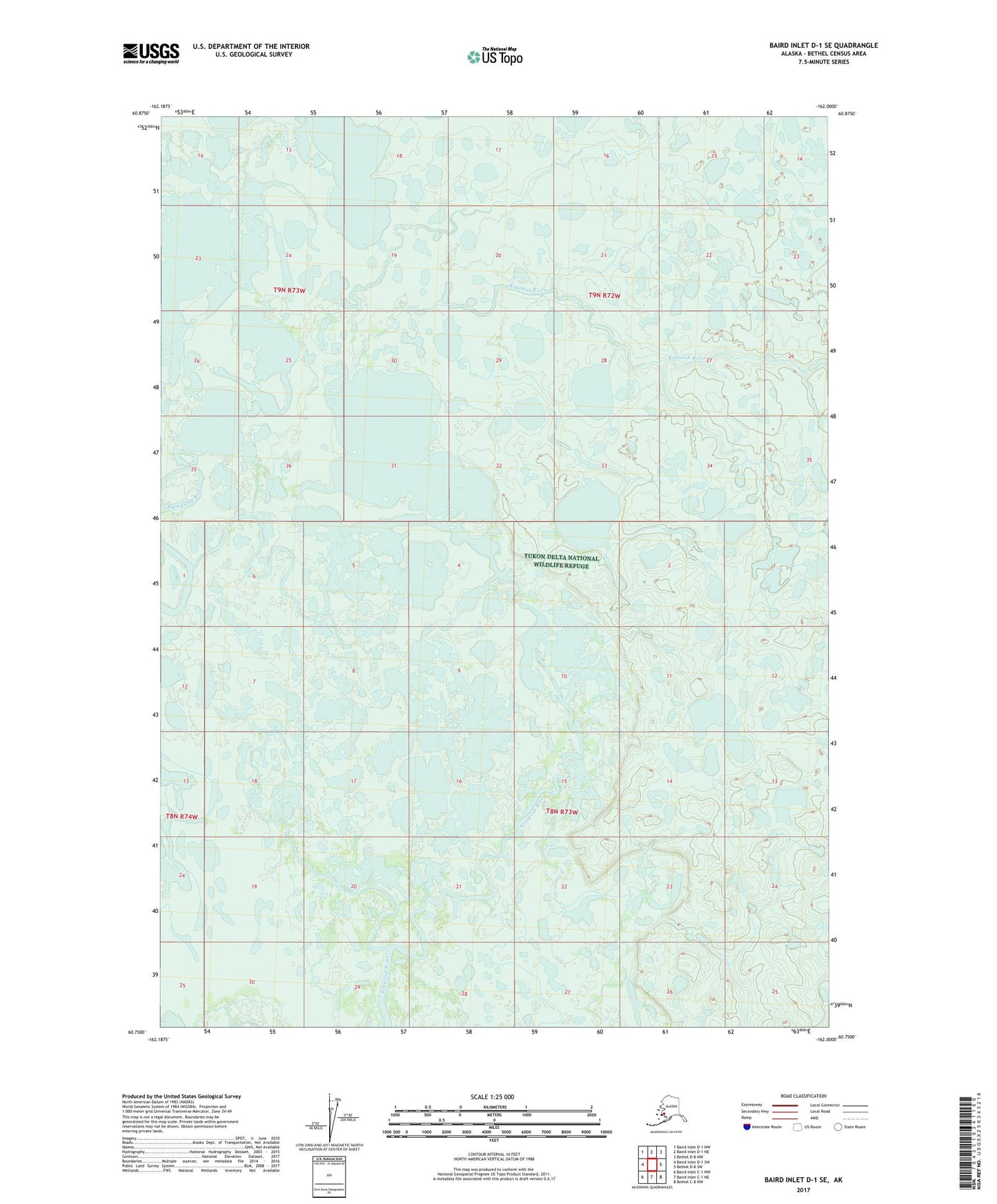 Baird Inlet D-1 SE Alaska US Topo Map Image