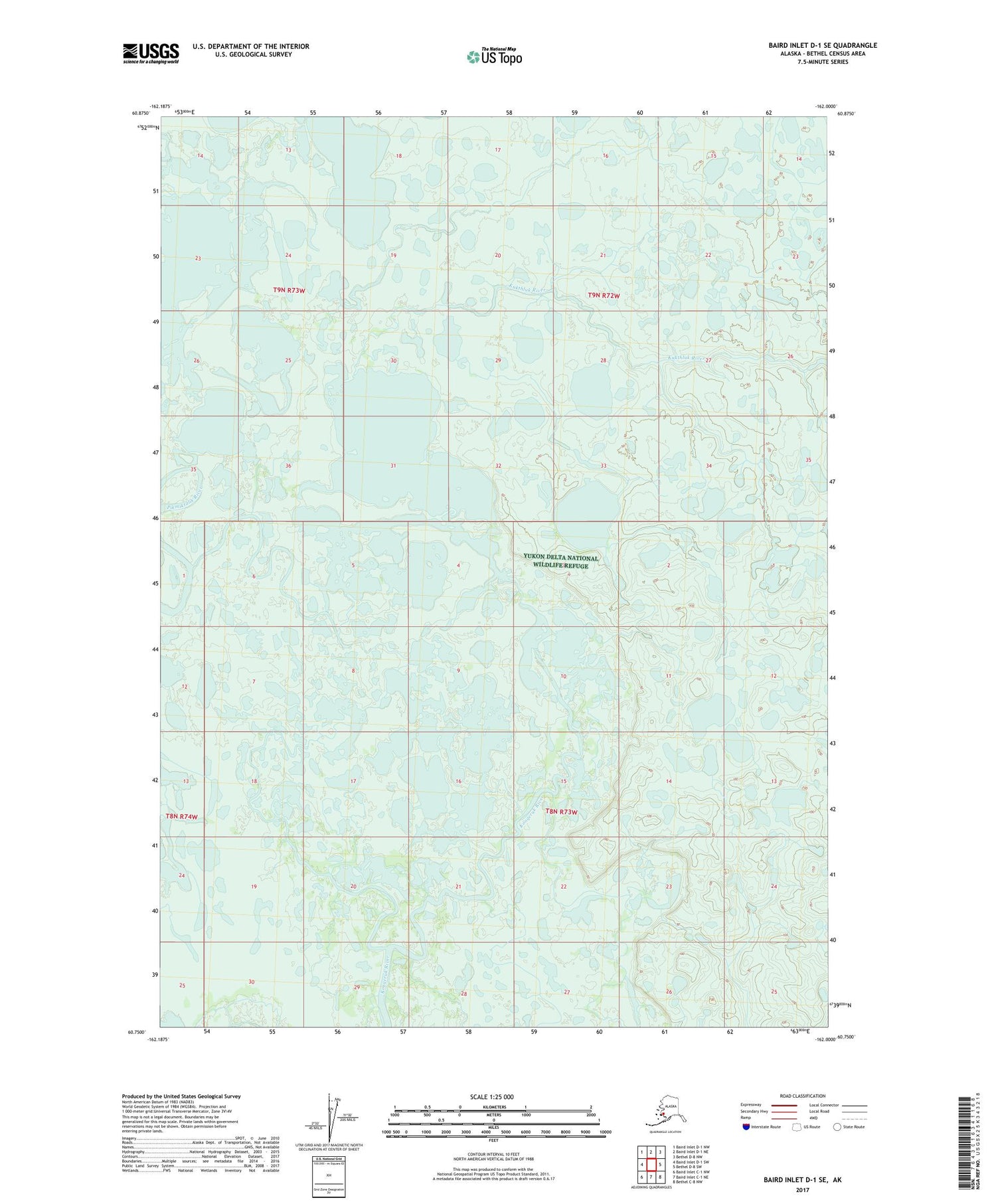 Baird Inlet D-1 SE Alaska US Topo Map Image