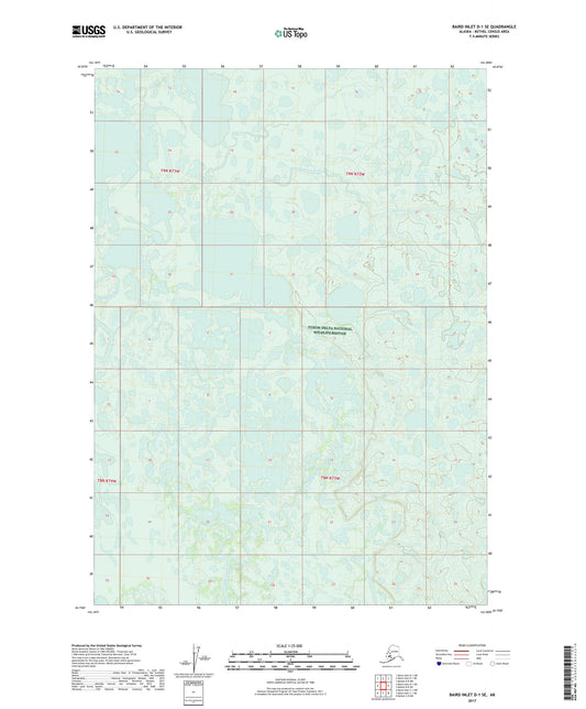 Baird Inlet D-1 SE Alaska US Topo Map Image
