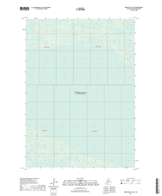 Baird Inlet D-2 SW Alaska US Topo Map Image
