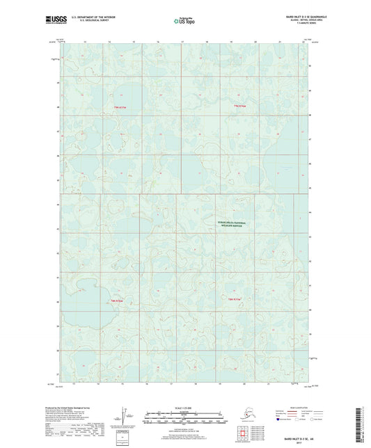 Baird Inlet D-3 SE Alaska US Topo Map Image