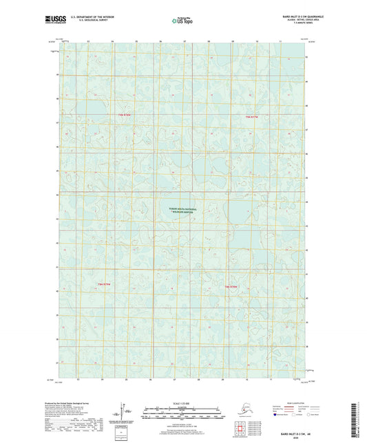 Baird Inlet D-3 SW Alaska US Topo Map Image