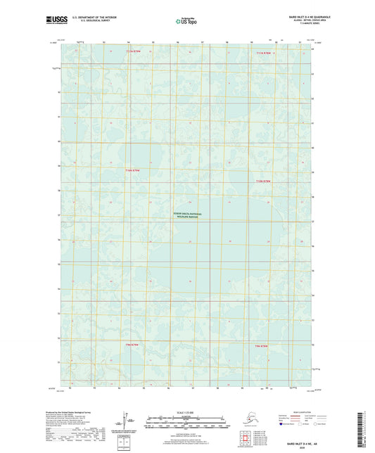 Baird Inlet D-4 NE Alaska US Topo Map Image